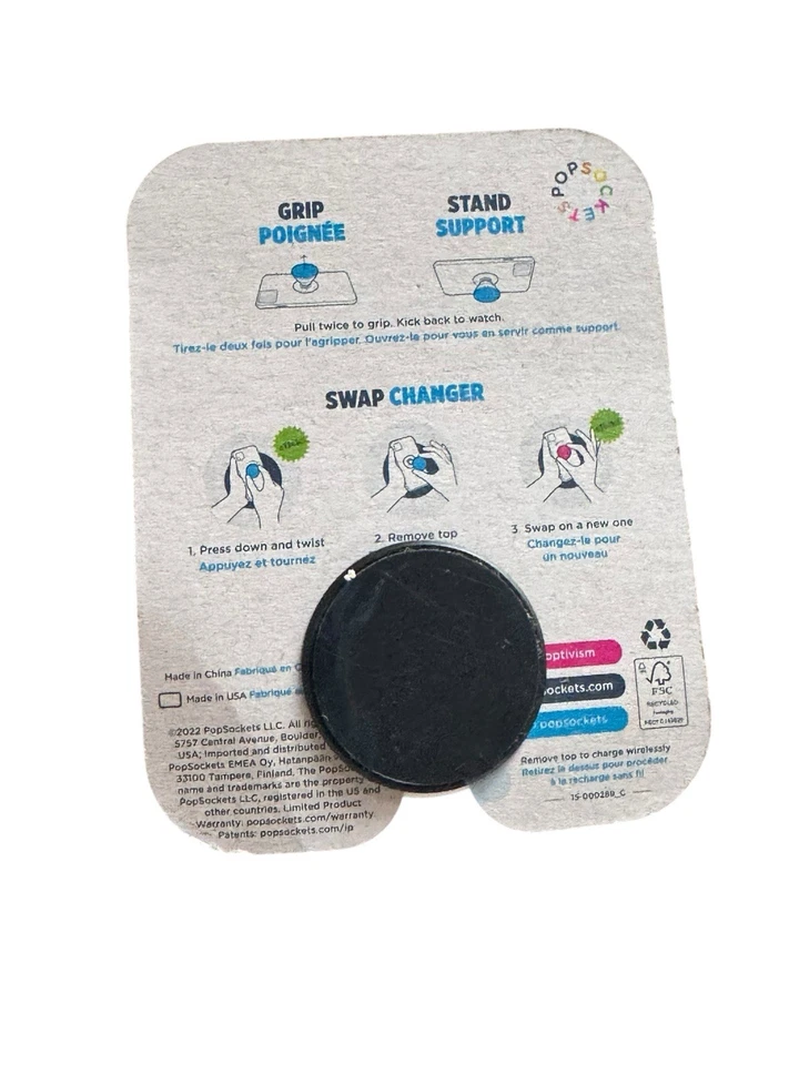 PopSockets Soporte de Agarre para Teléfono Libélula POPGRIP Celular Móvil Verde azulado Plegable Nuevo Foto 3 de 3