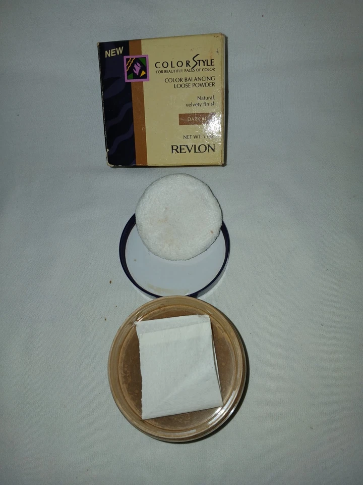Revlon Color Style Color Balancing Loose Powder, Dark #1, Rare - Image 2 of 4
