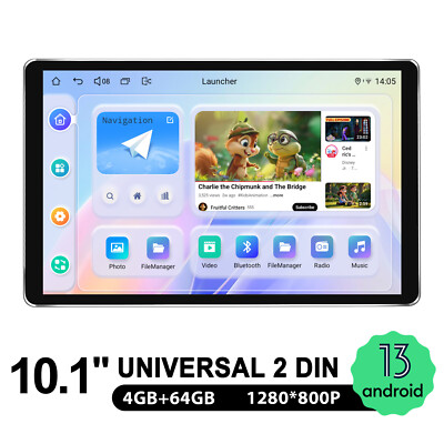 JOYING Double Din Radio10.1 Inch Screen GPS Navi Support Split-Screen/HDMI OUT