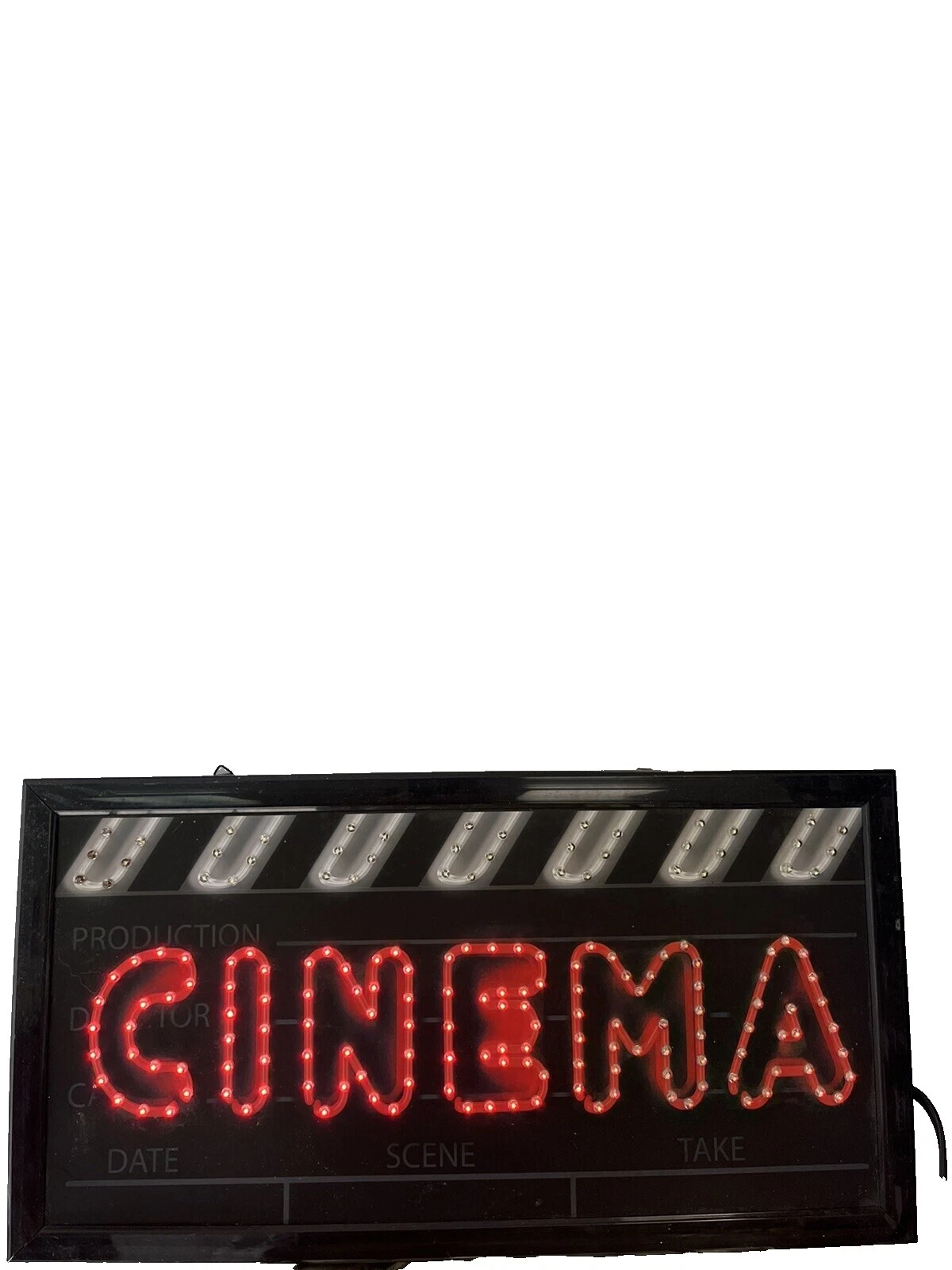 TV, películas y música caja de luz negra Placas Y Letreros Decoración para el Hogar