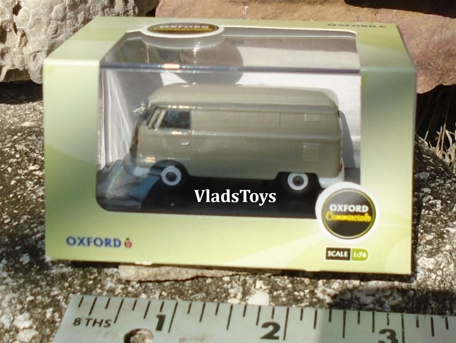VANS Oxford Automobile Scala 1 76 VW Volkswagen T1 Van Grigio Chiaro 76VWS004