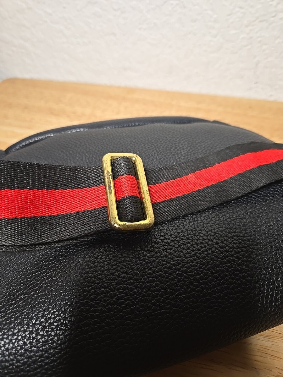 GUCCI Web Sherry Line Body Bag Black Red Green 493869 GUCCI Web Sherry Line Body Bag Black Red Green 493869