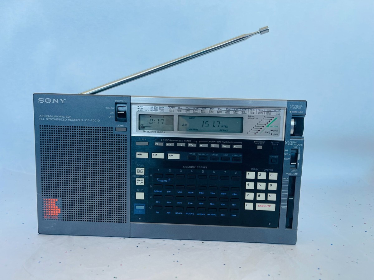 Sony ICF-2001D PLL Receiver Shortwave, FM/LW/MW/SW/ AIR/ SSB Sony ICF-2001D PLL Receiver Shortwave, FM/LW/MW/SW/ AIR/ SSB
