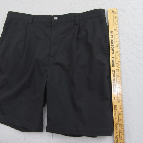Adidas Mens Golf Shorts 38 x 9 Black Athletic Performance Pocket Pleated - Picture 7 of 10