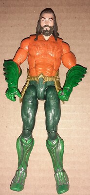 DC Comics 6'' Aqua Man Action Figure Royal Armor Green Gold 2018 