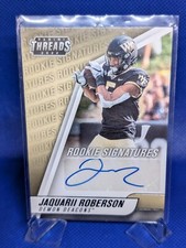 2022 Chronicles Threads Draft Picks Jaquarii Roberson Rookie Auto RC #TH-JAQ