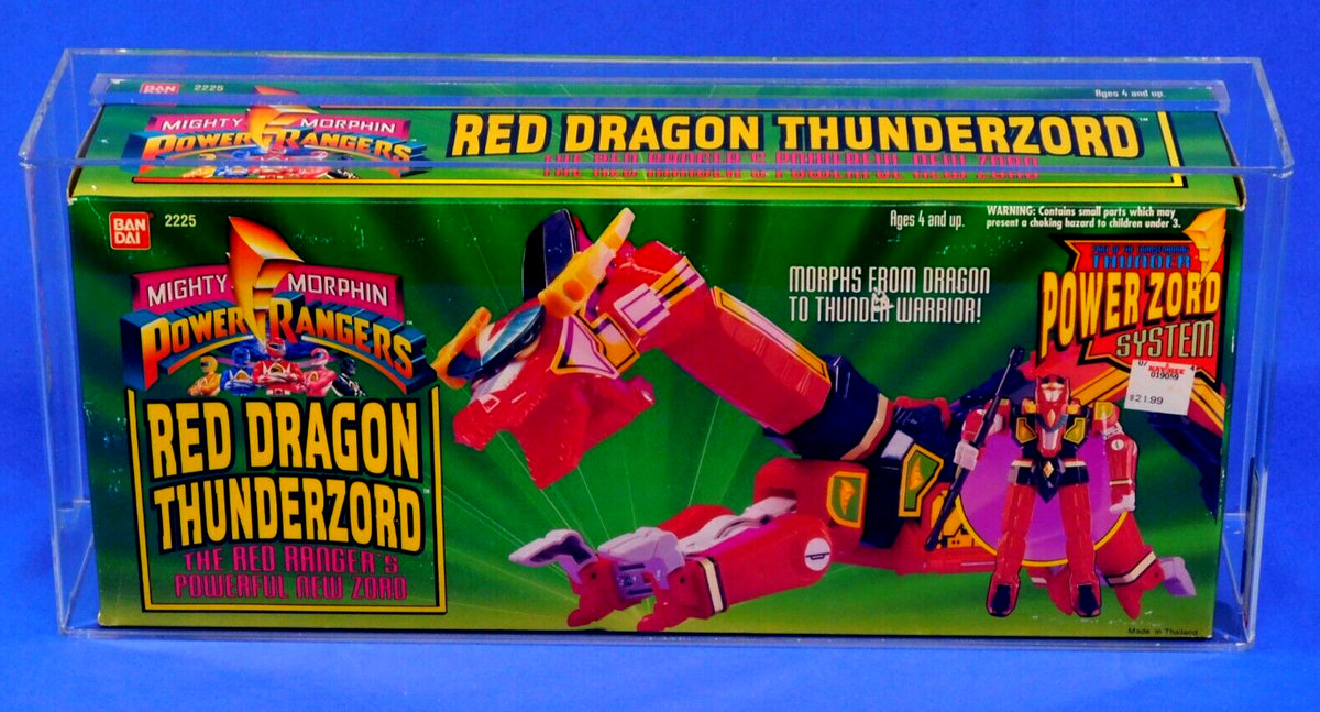 MIGHTY MORPHIN POWER RANGERS RED DRAGON THUNDERZORD AFA 80 MIGHTY MORPHIN POWER RANGERS RED DRAGON THUNDERZORD AFA 80
