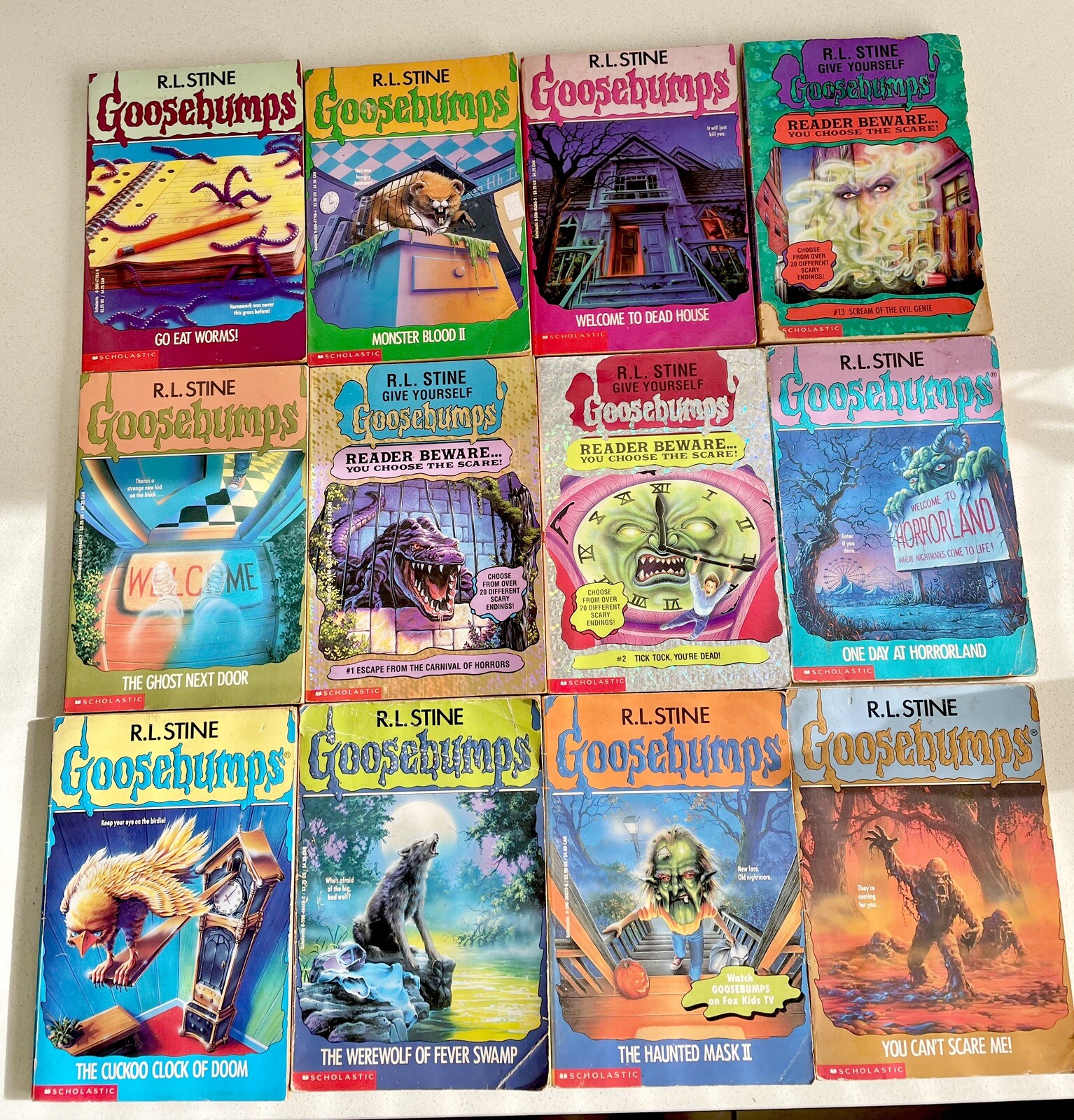 Goosebumps - Book Bundle x 12 - Vintage Horror - R.L. Stine