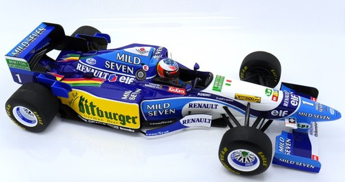 NEW MINICHAMPS MILD SEVEN BENETTON B195 M.SCHUMACHER BELGIAN GP 1995 1/18 W/C