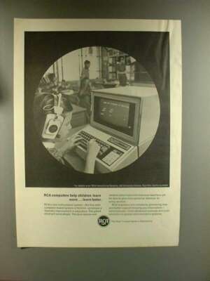 1967 RCA Computer Ad - Help Children Learn More, Faster