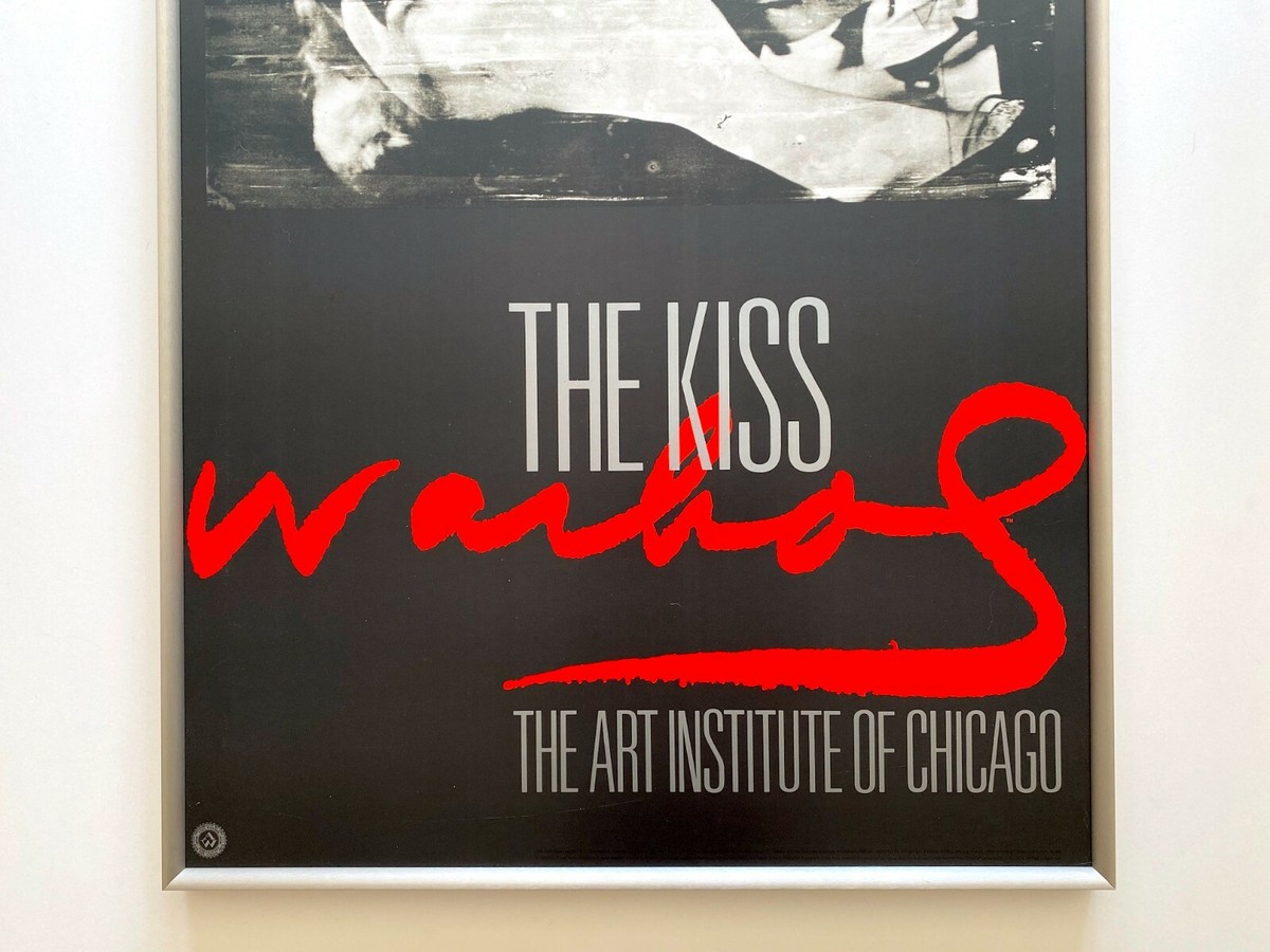 ANDY WARHOL RARE 1989 1ST ED LITHO PRINT FRAMED LRG EXHBT POSTER