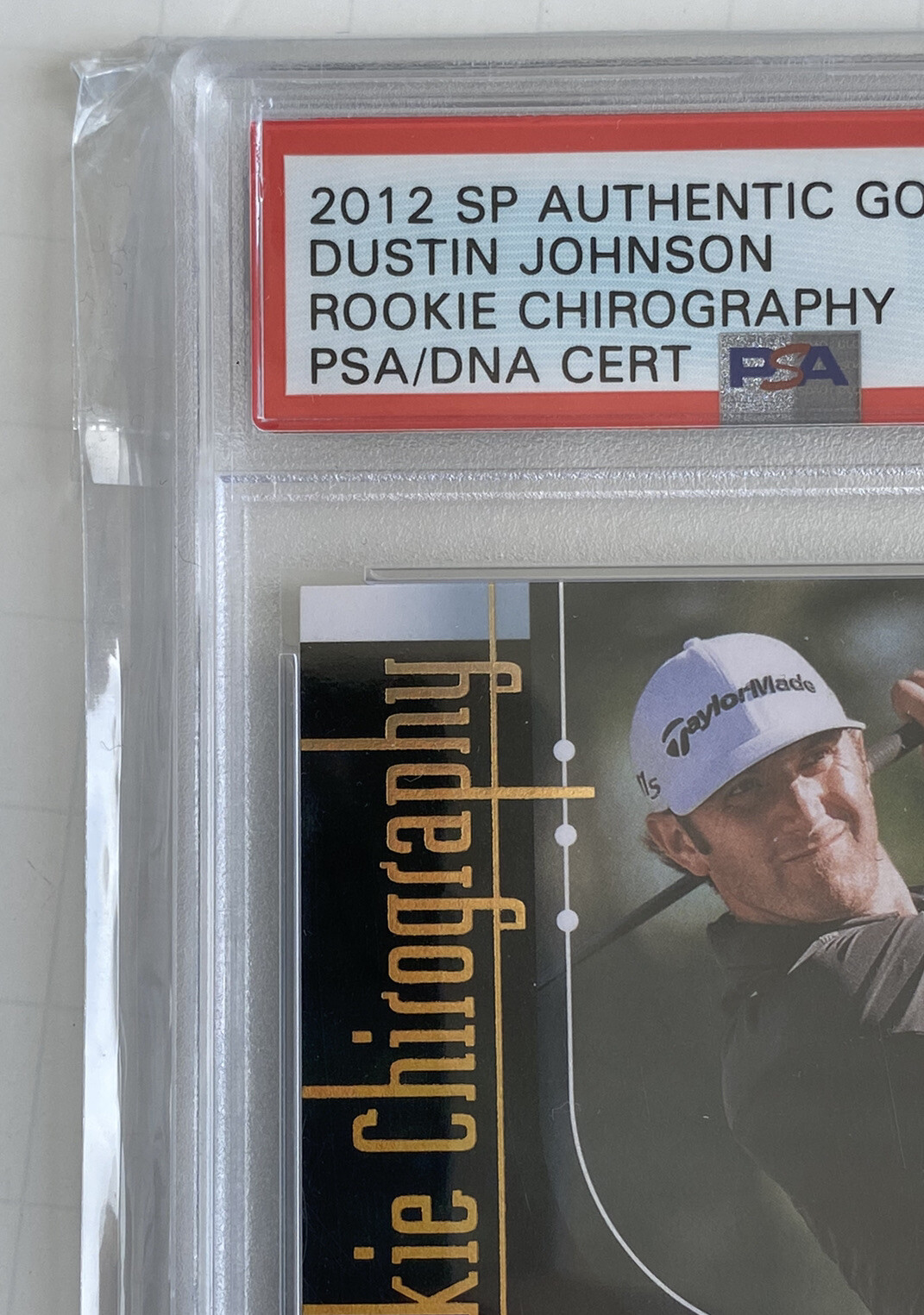 2012 SP Authentic Golf Dustin Johnson Rookie Chirography Auto 08/25 PSA 10 RC  view 6