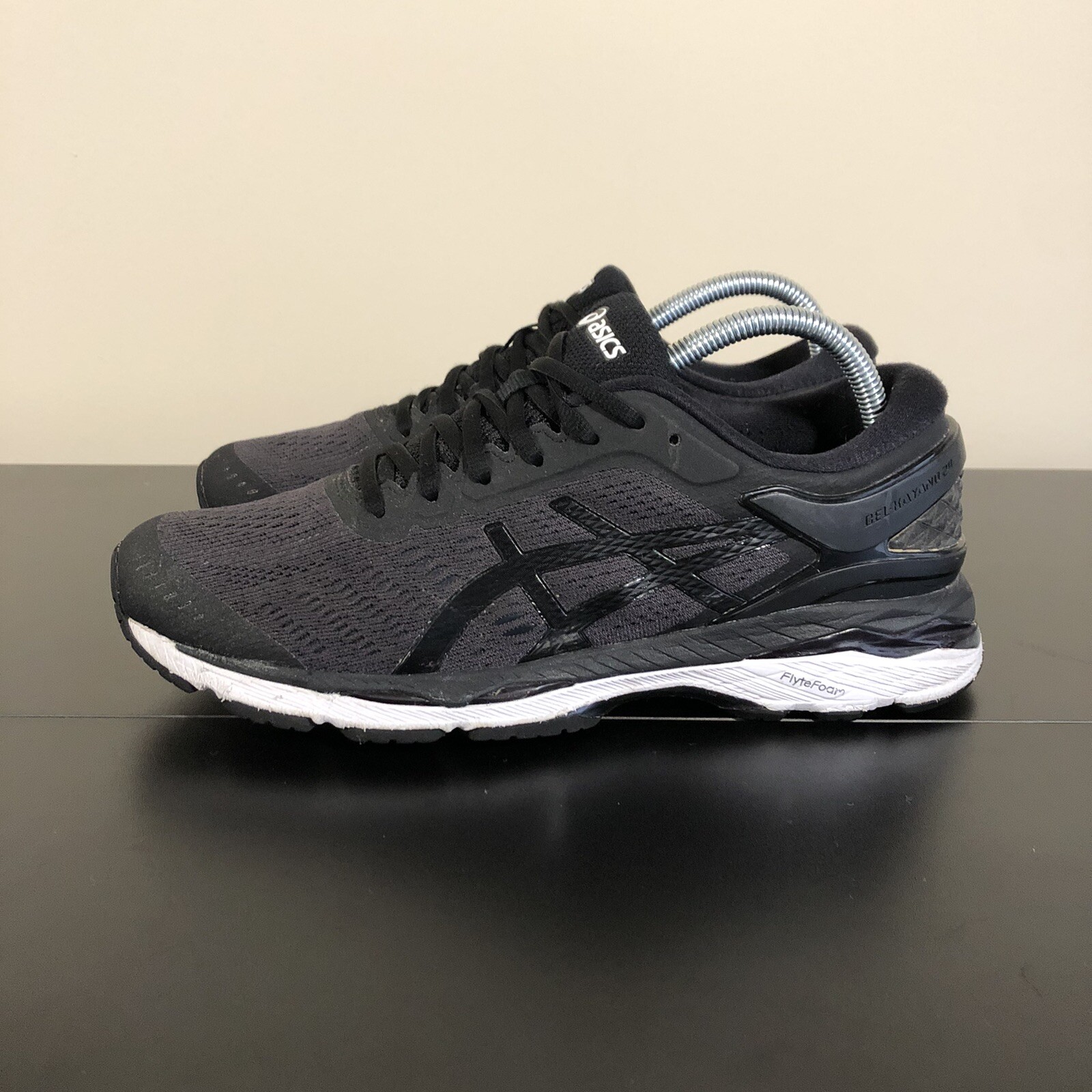Asics Women's GEL-Kayano 24 Black Running Shoes Sneakers T799N Size 9 image 4