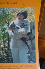 Knitting Pure  Simple Pattern 992 Bulky Neck Down Pullover 38-54