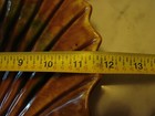 Vintage MCCOY Pottery Shell Platter 901 & 4 Snack Plates 902, Brown/Color Burst. — photo 8