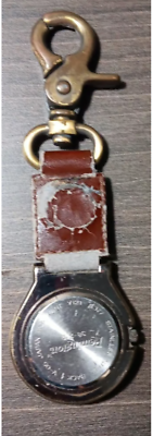 REMINGTON Quartz Pocket Watch W/BELT HOOK Thermometer 38-219 | eBay