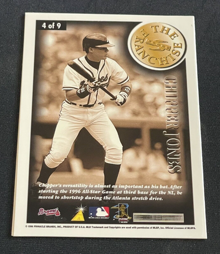 1997 Score - The Franchise - #4 - Chipper Jones - Picture 2 of 2