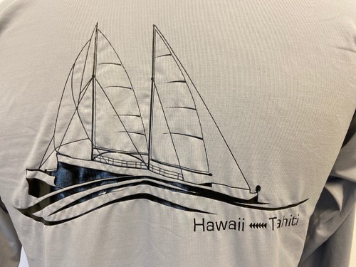 Oiwi Hawaiian Hawaii Tahiti Sailing Canoe Star Navigation S Small Tee Jersey - Picture 3 of 8