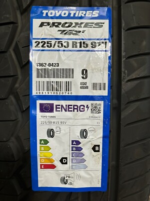 X4 225 50 15 TOYO PROXES TR-1 TRACK DAY/ ROAD TOP QUALITY TYRES