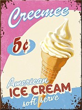 K&uuml;hlschrankmagnet Magnet Ice Cream 6x8 cm Eis Essen Sommer Retro Deko K&uuml;che