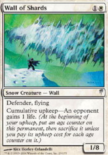 Wall of Shards - Foil NM, English MTG Coldsnap