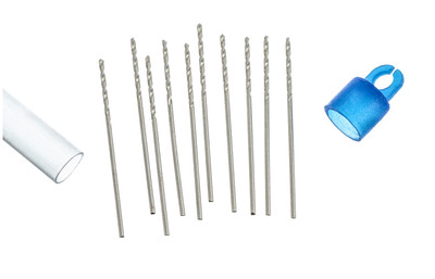 #ad #ad #80 10pc Mini HSS Wire Gauge Twist Drill Bit Metal Working Drilling 0.015quot; Shank $7.99