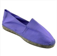 Classic Unisex Espadrilles Canvas Beach Shoes Black Navy Red Lilac Various Sizes