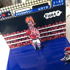Punch Out 3D Cube Handmade Diorama - Shadowbox - Nintendo NES - Fanart