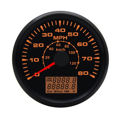 85mm Digital GPS Speedometer Gauge 0-80MPH 0-120Km/h Odometer For Car Boat Truck - Picture 11 of 18