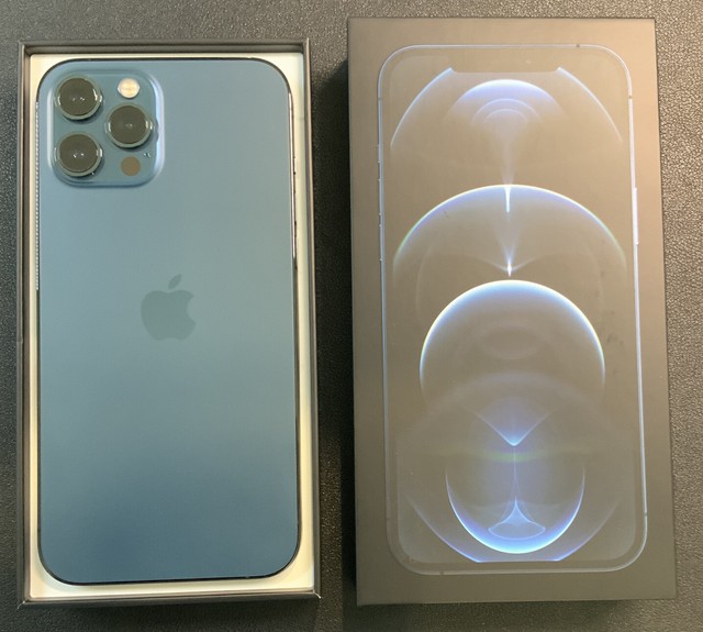 Apple iPhone 12 Pro Max 128GB Pacific Blue (Unlocked) for sale