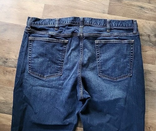 Old Navy Jeans Mens 42 x 32 Blue Straight Leg Mid Rise Cotton Droit - Picture 9 of 9