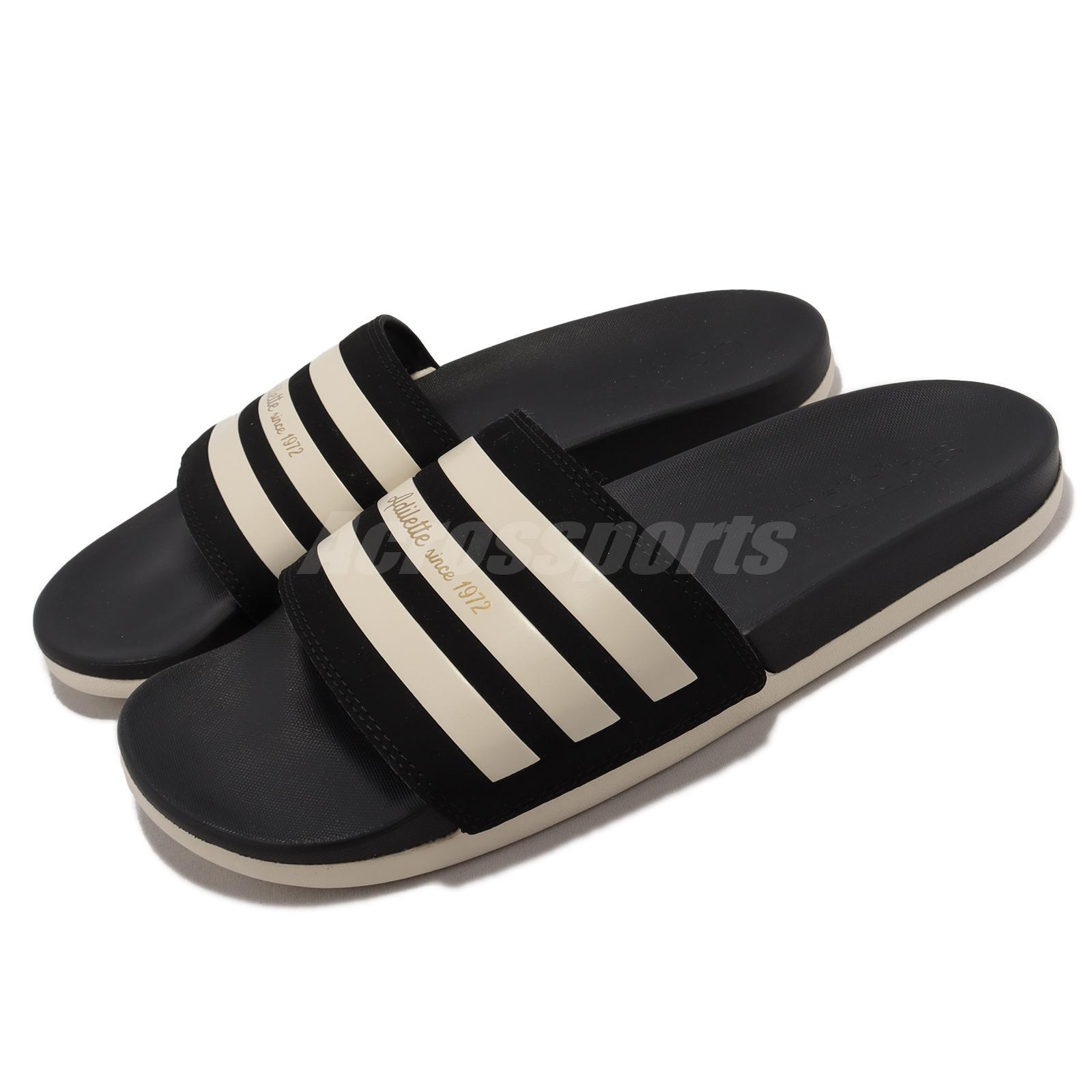Adidas Adilette Aqua Black White Unisex 8 Casual Sandals Slides Slipper F35543  Adidas Adilette Aqua Unisex