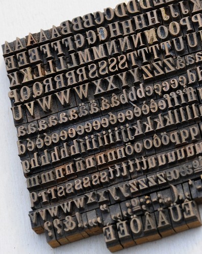 Bookbinding Brass Type set 0.18" embossing gold finishing bookbinder gilding ..- - Picture 1 of 7