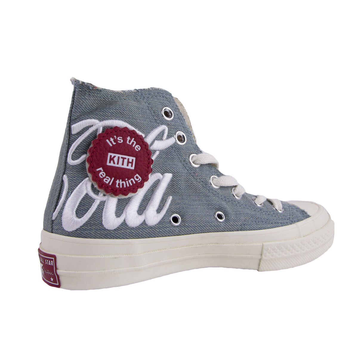 KITH X CONVERSE X COCA COLA RARE Chuck 70 Hi Sneakers, Denim KITH X CONVERSE X COCA COLA RARE Chuck 70 Hi Sneakers, Denim