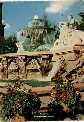München, Wittelsbacher Brunnen BUNDES, Münchener Bildkun Postcard