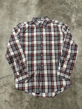 NWT Filson Sutter Sport Shirt Long Sleeve Plaid Red Heather Gray Button Up 98