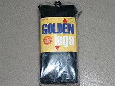 6 Pairs Girls Black Solid Color Nylon Opaque Tights 4 - 6 NEW