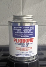Micro Engineering ~ Pliobond Adhesive ~ Industrial Contact Cement 8 oz ~ 49-101