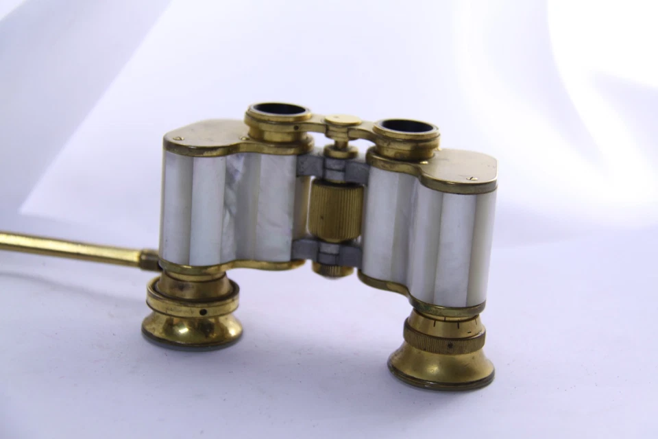 Carl Zeiss Jena TELEATER 3x13,5 Luxus Gold farbig Opernglas Theaterglas Perlmutt - Bild 4 von 4