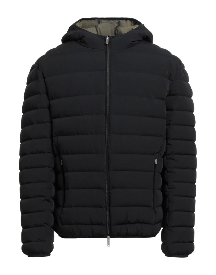 RRP €295 CENTOGRAMMI Down Quilted Jacket Size XXL Black Waterproof Hooded - Image 3 of 4