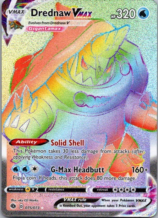 Drednaw VMAX (Secret) Secret Rare Champion's Path 75/73 NM