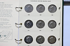 Littleton Archival Quality 1988-2005 (18) 999 1 ounce Maple Leaf Coins 18 ounces