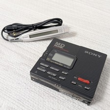 Sony MZ-R90 MiniDisc Recorder Player MD Walkman Black Remote