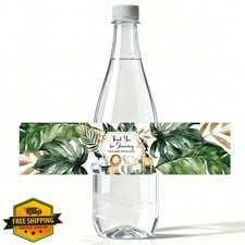 100 Pcs Baby Shower Water Bottle Labels Jungle Animal Theme