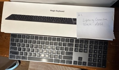 Apple A1843 Wireless Bluetooth Magic Keyboard With Numeric Keypad BLACK