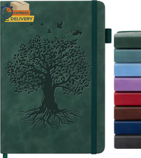 Lined Journal Notebook for Women Men, A5 Hardcover Leather Journals for Writing