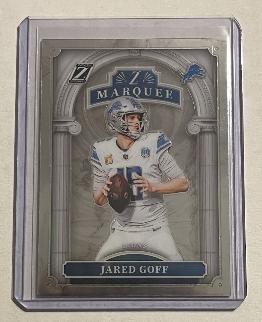 2024 Zenith Jared Goff Z Marquee Insert #19 - Detroit Lions
