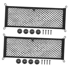 2PCS 25x75cm/9.8x29.5in Cargo Storage Net - 9.8x29.5in Mounting Screws