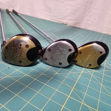 Ping Karsten II & III Wood Driver Club Set 1/3/4 Steel Stiff Shafts RH Lot of 3