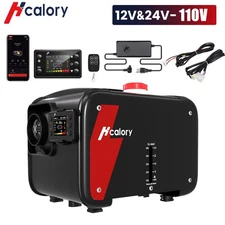 Hcalory 8KW Diesel Air Heater 12V 24V 110V Bluetooth For Car Truck RV Yacht Home